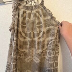 Vintage Y2K Banana Republic silk braided strap flowy top size XS